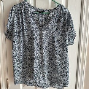 Patterned Banana Republic Blouse